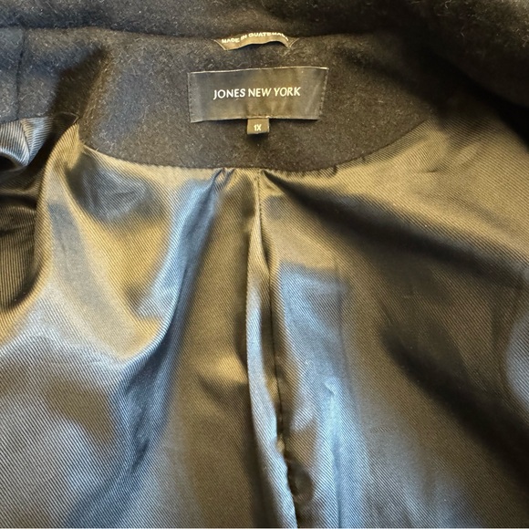 Jones New York Black Wool Blend Coat | Button Front | Women’s 1X - Picture 8 of 9